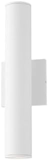 Maxim Lighting 86433WT Calibro - 14W 2 LED Outdoor Wall Sconce-15 Inches Tall and 2.5 Inches Wide Finish Color: White