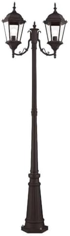 Livex Lighting 7554-07 Hamilton 2 Light Outdoor 2 Head Post Bronze