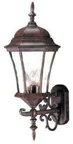 Acclaim 5025BW Brynmawr Collection 3-Light Wall Mount Outdoor Light Fixture Burled Walnut