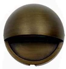 Ironsmith Lighting Products Solid Brass Puck Light Fixture - Oil Rubbed Bronze Finish Efficient 12 Volt 2 Watt LED Light Bulb Halogen and LED Lamp Compatible - Outdoor Landscape Lighting
