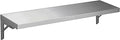 12 x 48 Stainless Steel Folding Wall Shelf - Food Truck Kitchen Restaurant Laundy Garage and Utility Room