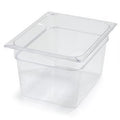 Carlisle FoodService Products Storplus 1/2-Size Food Pan for Catering Buffets and Restaurants Polycarbonate 8 Inches Deep Clear (Pack of 6)