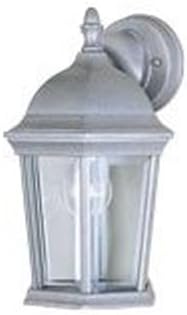Maxim Cast-One Light Outdoor Wall Mount in Early American Style-8 Inches Wide by 12 inches high-Pewter Finish