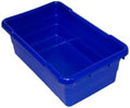 ULTRASOURCE Food Approved Bus Totes/Meat Lug (4 Totes and Matching Lids Blue)