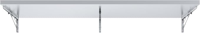 Stainless Steel Folding Wall Shelf NSF Certified| Concession Stand Food Truck Kitchen Restaurant Garage Laundry and Utility Room (18 D x 72 W)