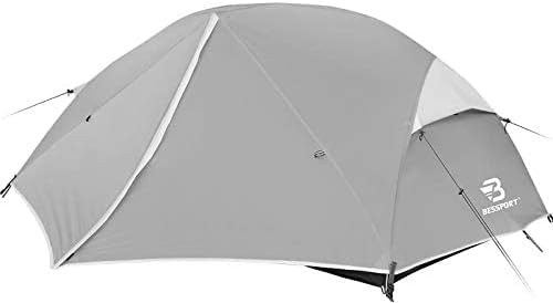 Bessport Camping Tent for 2-3 Person Lightweight Backpacking Tent Waterproof Windproof Two Doors Easy Setup Double Layer Outdoor Tents for 3 to 4 Seasons Suitable for OutdoorHikingCamping