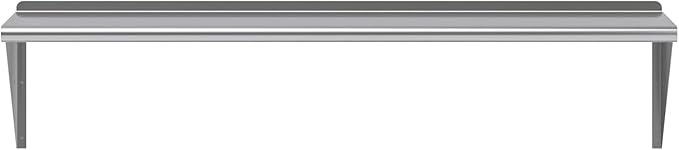 KPS 16 x 60 Stainless Steel Wall Shelf – NSF Certified Heavy-Duty Commercial Kitchen Storage Rack
