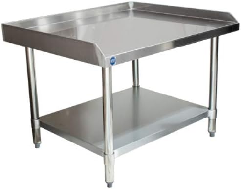 NSF Certified 18 Gauge Heavy Duty Stainless Steel Equipment Grill Stand with Undershelf for Kitchens Utility Rooms Caterers &amp Auto