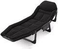 Portable Folding Adult BedAdult Folding Bed Rollaway Beds with Mattresses Thickened Steel Pipe Storage Bag Adjustable Angle Camping Cots for Adults for Camping Office Outdoor Tra
