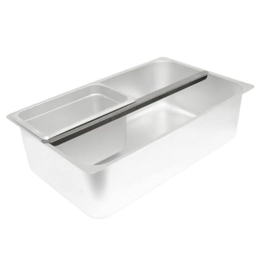 4 Pack 20.6 Inch 523 mm Stainless Steel Adaptor Bar for Food Pan Divider Bar for Food Service Bain Marie Steam Table Steam Loss Prevention