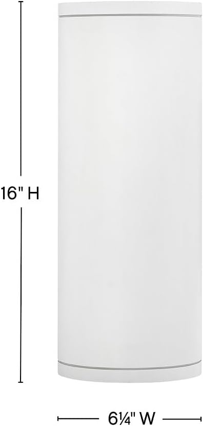 Hinkley Silo Large Up/Down Light Wall Sconce Textured White