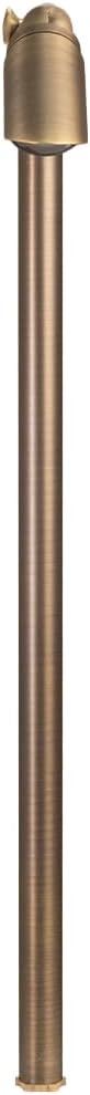 VOLT Innovator 12V Adjustable Cast Brass Path Light (Bronze) for Low Voltage Landscape Lighting on Outdoor Pathway Walkway Garden Driveway or Patio