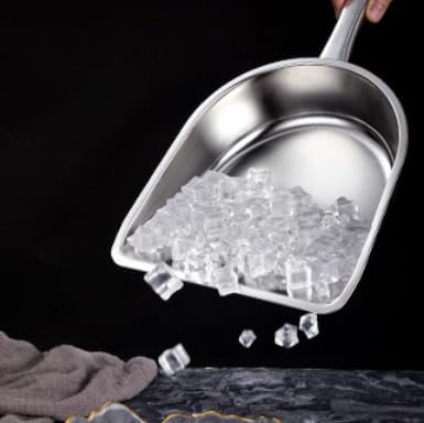 Large Thickened Stainless Steel Scoop Handle Design Multi-Purpose for Grain/Feed/Flour/Grain Household Cleaning &amp Storage