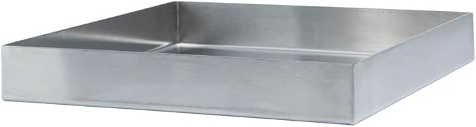 Hubert Stainless Steel Commercial Food Display Pan Rectangular Merchandising Pan for Deli Cases and Buffets 10L x 10W x 1.5H