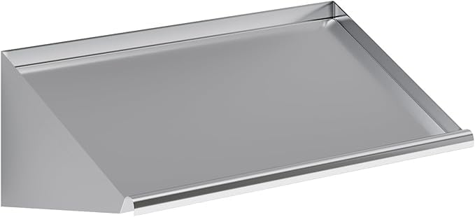 304 Stainless Steel Slanted Wall Rack Shelf with Drain Outlet – 42 x 22.5 | Commercial Wall-Mounted Drip Shelf for Bar Kitchen or Dish Station (42 in. x 22 1/2 in)