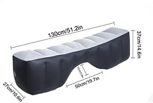 Inflatable Car Air Travel Mattress Back Seat Gap Pad with Air Pump51.2×10.6×14.6 Portable Cushion Camping Sleeping Gap Pad Air Couch for CarSUV