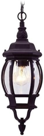 1 Light Black Outdoor Chain Lantern