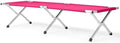 Portable Folding Camping Cot Heavy Duty Sleeping Bed with Carrying Bag 610D Oxford Cloth &amp Lightweight Aluminum Frame 275lbs Load Outdoor Cot for Adults Travel Hiking Office (Pink 1 Pack)