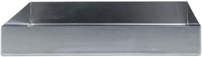 Hubert Stainless Steel Commercial Food Display Pan Rectangular Merchandising Pan for Deli Cases and Buffets 10L x 10W x 1.5H