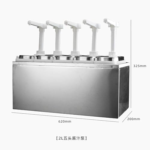 Sauce Dispensing Pump with Rotary Pressure Head and Rapid Rebound Suitable for Syrups Honey Jams Spices and Seasonings.