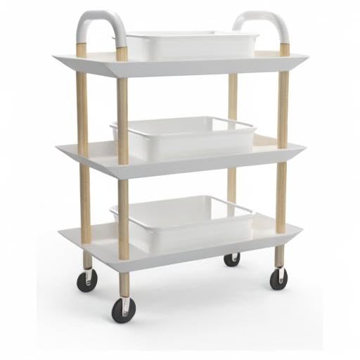 5-Pack Commercial Bus Tubs Box/Tote Box White Plastic Storage Bin with Handles/Wash Basin Tub (8 Liter)
