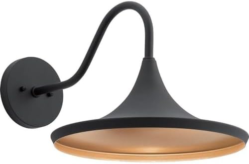 Kichler 59029BKTLED Elias Outdoor Wall Sconce 1-Light 9 Watts Textured Black