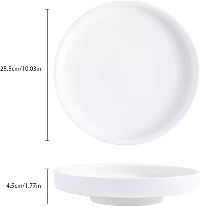 Camping Plates Plate Household Tableware Creative Fashion Hotel Nordic Good-Looking Dish Fruit Dinner Decorative Plate(Medium)
