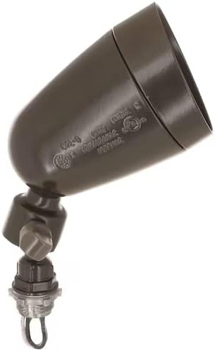 Bell LLS1000Z 120-Watt EQ LED Bronze 1-Head Switch-Controlled Flood Light with Adjustable 1000-Lumen