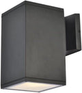 Raine 1-Light Modern Aluminum Outdoor Wall Light in Black
