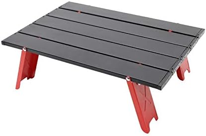 Portable Folding Picnic Table Aluminum Alloy Mini Hiking Travel Tea Table for Wild Camping Fishing Picnics