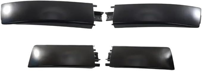 4pcs Roof Rack Rail Front Rear End Cap L&ampR Side Compatible For Suzuki Grand Vitara 7821565J105PK Plastic Black Easy Installation