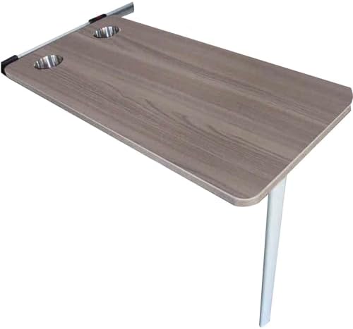 Folding RV Table - Wall Mounted Dining Table for Motorhome Camper Outdoor Camping Home Office - Multifunctional Gray Picnic Table