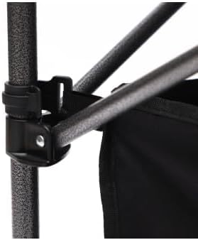 YISH W24172214 Folding Sturdy Aluminum Roll Storage Basket Rectangular Portable Table with Easy Carrying Bag for Outdoor Camping Picnics Beach BBQ Fishing Black