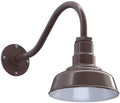 AGB101-10-AS8 Bronze - Standard Barn Light with Gooseneck Arm | Outdoor LED Lights Classic Floodlight Design for Barn Lights Outdoor Durable Metal Construction Energy-Efficient