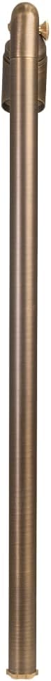 VOLT Innovator 12V Adjustable Cast Brass Path Light (Bronze) for Low Voltage Landscape Lighting on Outdoor Pathway Walkway Garden Driveway or Patio