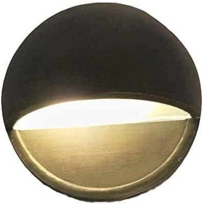 Ironsmith Lighting Products Solid Brass Puck Light Fixture - Oil Rubbed Bronze Finish Efficient 12 Volt 2 Watt LED Light Bulb Halogen and LED Lamp Compatible - Outdoor Landscape Lighting