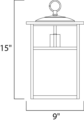 Maxim Coldwater-One Light Outdoor Hanging Lantern in