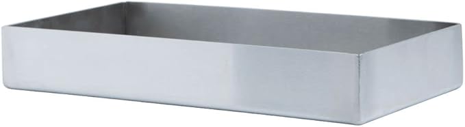 HUBERT Stainless Steel Commercial Food Display Pan Rectangular Merchandising Pan for Deli Cases and Buffets 10 L x 5 W x 1.5 H