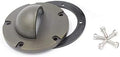 Ironsmith Lighting Products Half Moon Style Solid Brass Cover Kit for In Ground Well Light Bulbs Fixture - Stainless Steel Screws and Rubber Gasket Included - Light Fixture Body Not Included