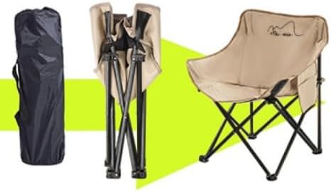One Lightweight Portable folding Camping Chairs for Adults &amp Teens foldable Khakiit is perfect for the beach fishing outdoor barbecues Outdoor hikingBeach Picnics... Includes a carrying ba