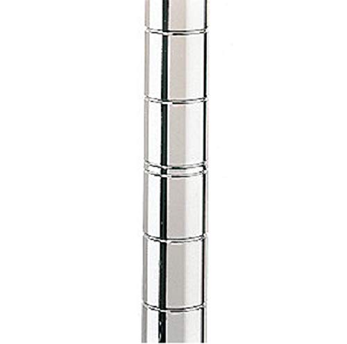 Stainless Steel Chrome Wire Shelving Posts – Set of 4 Poles (14) – Heavy Duty Commercial Grade for Wire Racks &amp Storage Shelving Units