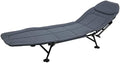 Folding Chair Outdoor Indoor Lounge Chair Reclining Camping Foldable Sleeping Bed Adjustable Lounge