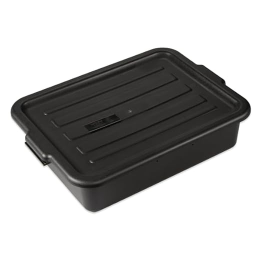 Carlisle FoodService Products 4401003 Comfort Curve Bus Box/Tote Box 5 Deep Black