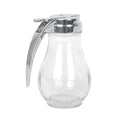 FSE GLTWSY014 Syrup Dispenser 14 oz. Capacity Open Handle Dishwasher Safe cast zinc top Glass Base Pack of 12