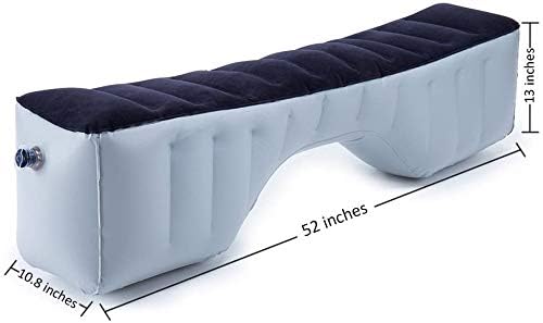 Auto Inflatable Car Travel Mattress Back Seat Gap Pad Air Bed Cushion Camping Air Couch (Navy)