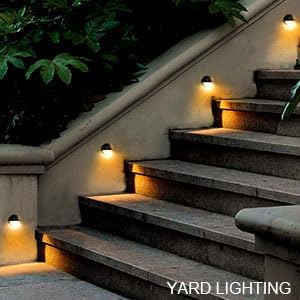 Lumina Lighting® 2W Landscape Deck Lights (2 Pack) | Low Voltage Landscape Deck Lights Waterproof - Outdoor Patio Step Deck Lighting 12V 3000K Replaceable G4 LED Bulb Included DSL0103-BKLED2 (Black)
