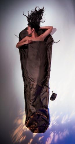 Cocoon Silk MummyLiner (Muddy Elephant 95-Inch x 35/22-Inch)