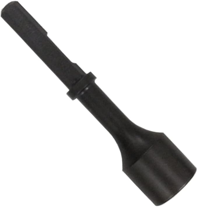 2 Inch Universal Tent Stake Driver for Pavement Breakers and Air Hammers 2 1/8 Inch Diameter Head and 1 1/8 Inch Hex Shank Heavy Duty Metal Stake Bit Compatible with DeWalt and Milwaukee