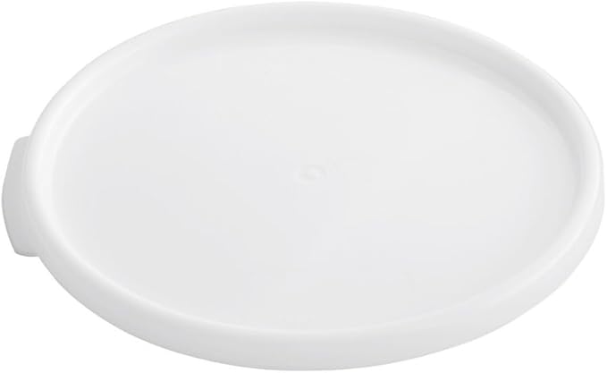 Soro Essentials- 12-1/2” Polypropylene Round Food Storage Container Lid Only White Color- Fits 1218 and 22 qt. Round Food Storage Container Lid for Pantry Organizer Storage Perfect for Kitchen Fridge