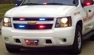Whelen Ion Series Super-Led Emergency Lighthead - Red/Blue Warning Light for Police &amp Emergency Vehicles - Ultra Bright Professional-Grade - Durable Hard-Coated Lens - 25 Flash Patterns